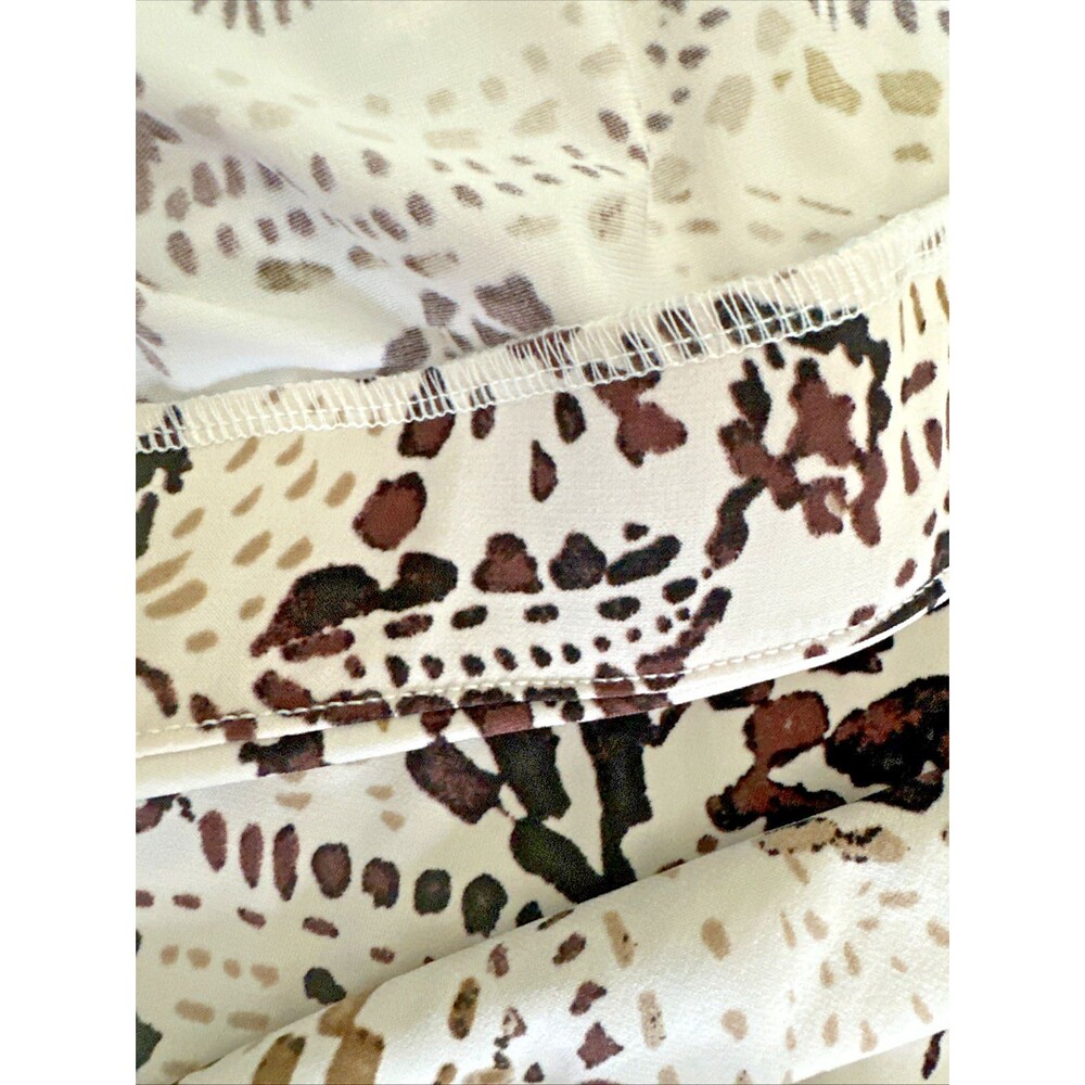 Vince Camuto Women's Floral-Print Pull-On Maxi Skirt Cream Brown Size S - Picture 6 of 6